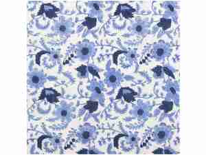 Indian Block Prints Country Floral BPCT-08-CTY Blue by Fableism